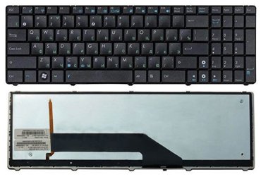 Клавиатура для ноутбука Asus K62S русская черная с подсветкой 2540₽