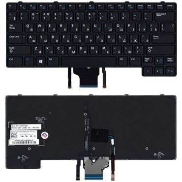 Клавиатура для ноутбука Dell E6430U черная с указателем с подсветкой 1730₽