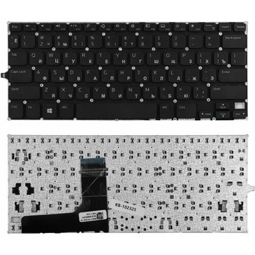 Клавиатура для ноутбука Dell Inspiron 11 3147 3148 Series Плоский Enter Черная без рамки PN V144725AS1 1692₽
