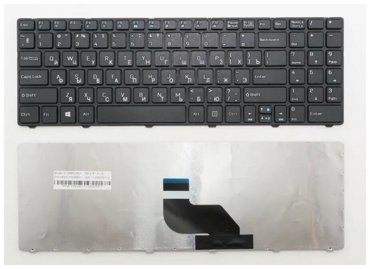 Клавиатура для ноутбука DNS 0138410 черная с рамкой 1290₽