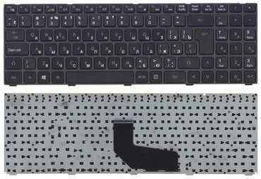Клавиатура для ноутбука DNS K580S черная с рамкой 764₽