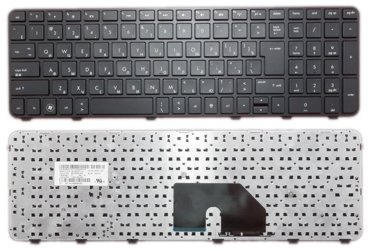 Клавиатура для ноутбука HP 633890-251 черная с рамкой 970₽