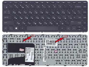 Клавиатура для ноутбука HP 9ZN9GPQB0F черная с рамкой 1190₽