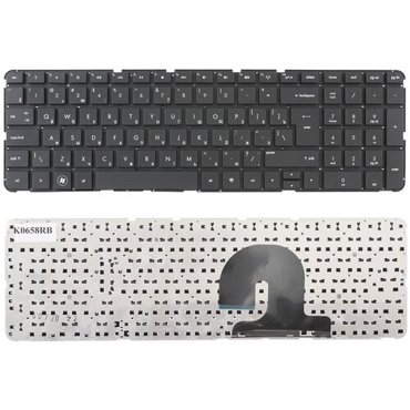 Клавиатура для ноутбука HP dv7-4000 dv7-5000 черная без рамки Г-образный Enter 1250₽