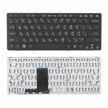 Клавиатура для ноутбука HP Elitebook 2560P 2570P черная с черной рамкой 940₽