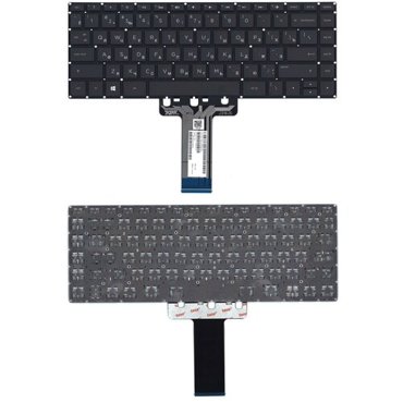 Клавиатура для ноутбука HP Pavilion 14-AL черная с подсветкой 1669₽