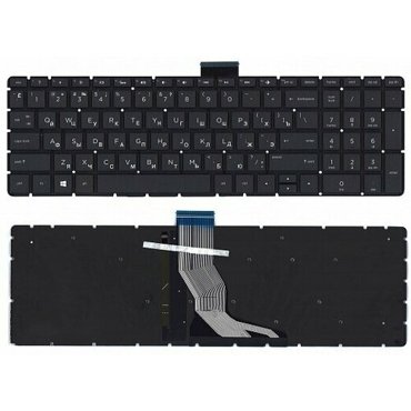 Клавиатура для ноутбука HP Pavilion 15-bs 15-bw 17-bs 250 G6 255 G6 258 G6 черная с подсветкой 1787₽