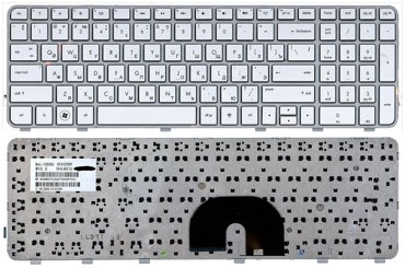 Клавиатура для ноутбука HP Pavilion dv6-6029er серебристая с рамкой 1080₽
