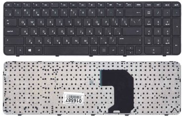 Клавиатура для HP Pavilion G7-2053sg черная c рамкой 1690₽