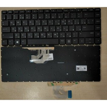 Клавиатура для ноутбука HP ProBook 440 G6 445 G6 440 G7 445 G7 чёрная без рамки 1656₽