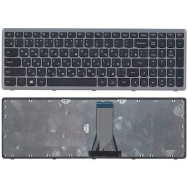 Клавиатура для ноутбука Lenovo G505s Z510 S510 черная c серебристой рамкой 1530₽