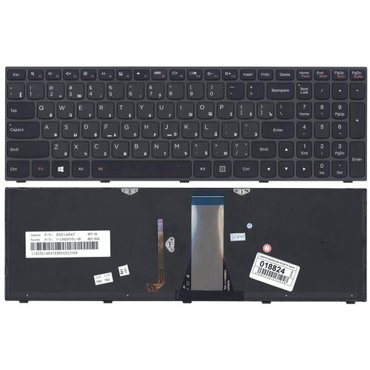 Клавиатура для ноутбука Lenovo IdeaPad G50-70 Z50-70 черная с подсветкой 1753₽