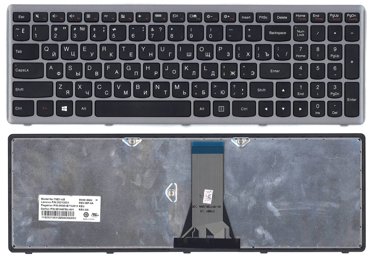 Клавиатура для ноутбука Lenovo V135520SK1 черная с серой рамкой 2190₽