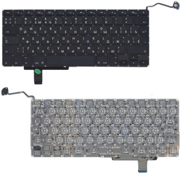 Клавиатура keyboard для ноутбука Apple MacBook A1297 большой Enter черная 1234₽