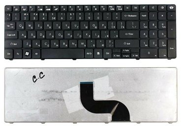 Клавиатура для ноутбука Packard Bell TM81 TM86 TM87 TM89 TM94 TM82 TX86NV50 черная 824₽
