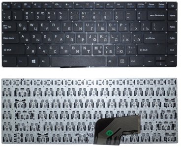 Клавиатура для ноутбука Prestigio SmartBook 133S черная без рамки 1540₽