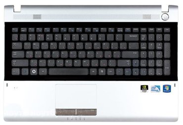 Клавиатура для ноутбука Samsumg BA75-03111C черная с серебристым топкейсом 3470₽