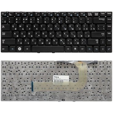 Клавиатура для ноутбука Samsung Q430 QX410 SF410 Series Плоский Enter Черная без рамки PN BA59-02792C 789₽