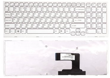 Клавиатура для ноутбука Sony Vaio 9zN5cswC01 белая с рамкой 1080₽