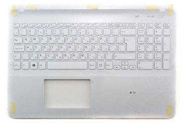 Клавиатура для ноутбука Sony Vaio SVF15 белая топ-панель без подсветки 3930₽