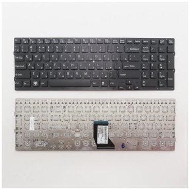 Клавиатура для ноутбука Sony Vaio VPC-CB17 черная без рамки 1240₽