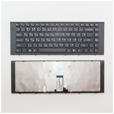 Клавиатура для ноутбука Sony Vaio VPC-EG черная с рамкой 950₽