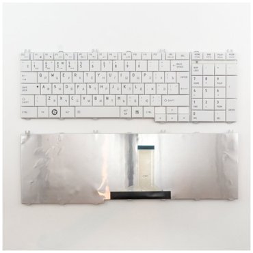 Клавиатура для ноутбука Toshiba Satellite C650 белая 940₽