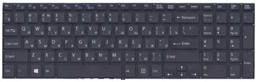Клавиатура iQZiP для ноутбука Sony FIT 15 SVF15 черная 1440₽