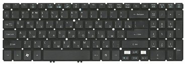 Клавиатура keyboard 11F53U4-528 для ноутбука Acer Aspire V5 V5-5 Acer M5-581T Aspire Timeline Ultra M3-581 M5-581 V5-571G черная 726₽