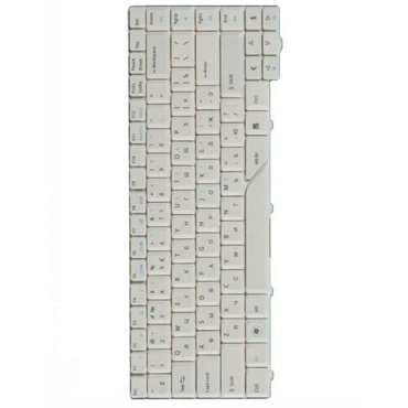 Клавиатура keyboard для ноутбука Acer Aspire eMachines E510 бело-серый гор Enter KBINT00452 830₽