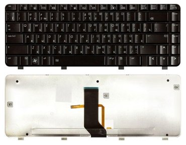 Клавиатура keyboard NSK-H7L0R для ноутбука HP Pavilion DV3-2000 DV3-2100 черная с подсветкой 1800₽