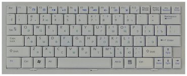 Клавиатура keyboard S1N-1UUS351-SA0 для ноутбука MSI Wind U90 U100 U110 U115 U120 Clevo M1000 DNS 0119849 RoverBook Neo U100 Series белая 1800₽