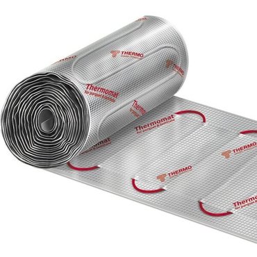 Теплый пол нагревательный мат Thermo Thermomat 8 кв м 130 980 Вт под ламинат и паркет 51131₽