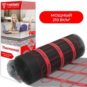 Нагревательный мат Thermo Thermomat TVK-210 76м2 1600Вт 27613₽
