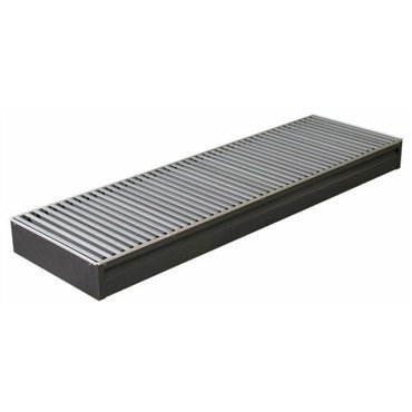 Водяной конвектор KZTO Бриз 300x80x1500 1500 мм 300 мм 5x12 966 Вт роликовая 42879₽