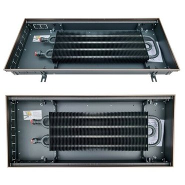 Внутрипольный конвектор Techno Power KVZ16 350-85-1400Б с естественной конвекцией окантовка цвет бронза без решетки 26827₽
