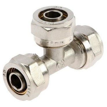 Тройник обжимной для МП труб 16 х 16 x 16 цанга 966₽