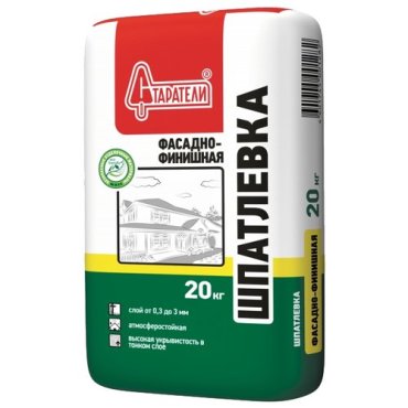 Шпатлевка Старатели фасадно-финишная белый 20 кг 734₽