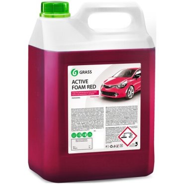 GRASS Активная пена для бесконтактной мойки Active Foam Red 5 л 58 кг красный 1670₽