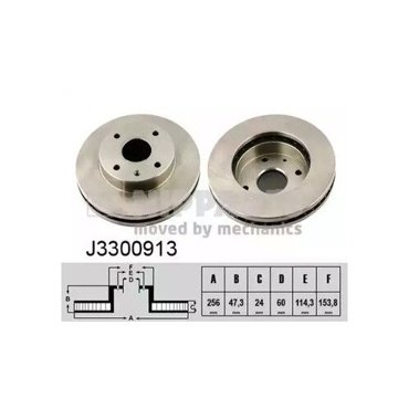 Диск тормозной CHEVROLET LACETTI EPICA REZZO передний вент NIPPARTS J3300913 2491₽