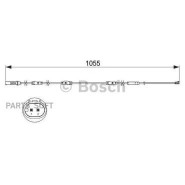 Датчик Износа ТормКолодки Bosch арт 1987473508 1430₽