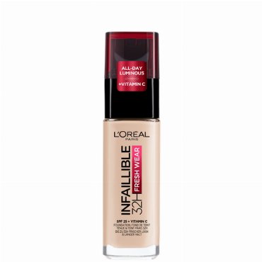 LOreal Paris Стойкий тональный крем INFAILLIBLE СВЕЖИЙ ТОН с UV-защитой оттенок 145 SPF 25 30 мл 1069₽