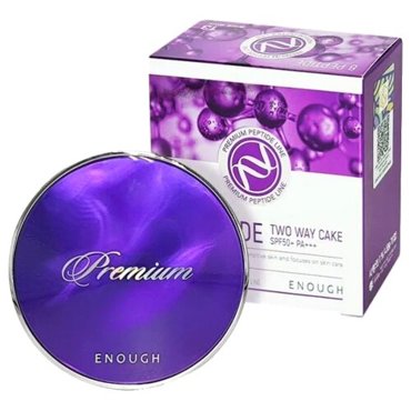 Премиум-пудра с пептидным комплексом запблок ENOUGH Premium 8 Peptide Two Way Cake SPF50 PA 13 11g11g 1190₽