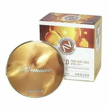 ENOUGH Secret Gold Powdery UV Pact include Refill 13 Солнцезащитная пудра для лица со сменным блоком 13 1537₽