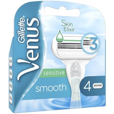 Сменные Кассеты Для Женской Бритвы Venus Deluxe Smooth Sensitive 5 лезвий 2 шт для чувств кожи 2300₽