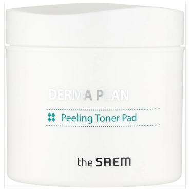 Пады пропитанные тонером The Saem Derma Plan Peeling Toner Pad 130 мл 1394₽