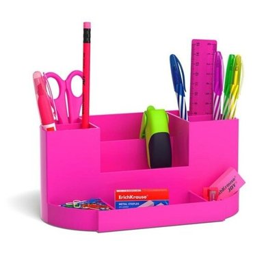 Набор настольный канцелярский 13 предметов ErichKrause Victoria Neon Solid розовый 1346₽