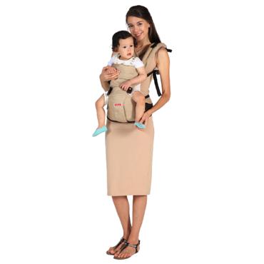 Хипсит со спинкой на двух лямках Sinbii Premium Hipseat S-Fit Set Бежевый 11700₽
