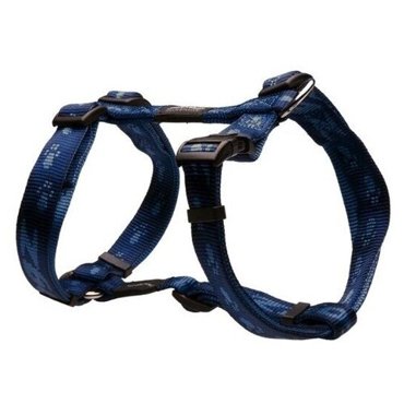 Rogz Шлейка Alpinist для собак размер L 45-75 см ширина 2 см темно-синяя 2254₽