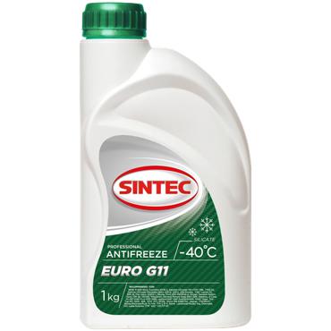 SINTEC EURO G11 -40 силикатный антифриз 20кг для двигателя автомобиля охлаждающая жидкость синтек в авто зелёный готовый к применению 250₽